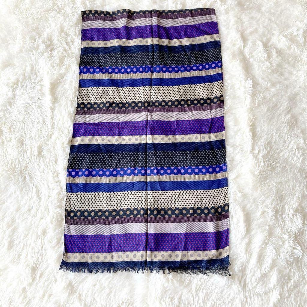 Used Paul Smith Stole Multicolor Stripe Dot