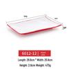 Melamine Rectangular Imitation Porcelain Plate for Hot Pot, Sushi, BBQ & Hotel Tableware.