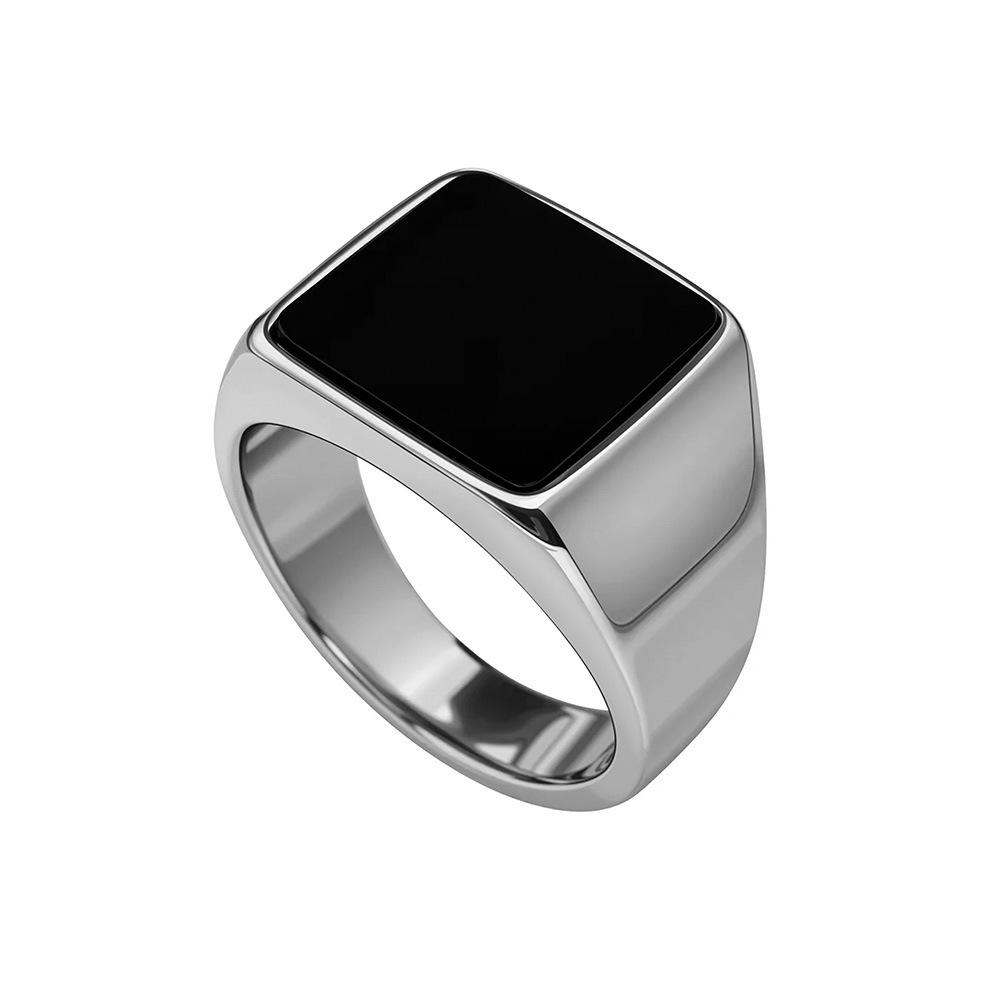 Cross-border Bramble Vine Woven Titanium Steel Ring - Hip Hop Style, Non-fading Niche Jewelry for Men