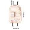 Cartoon Pattern Back Pockets Multifunctional Backseat Pocket Car Seat Back Organizer Multiple Compartment Storage Bag