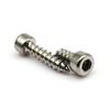 10/50X M2 M2.6 M3 M3.5 M4 M5 M6 Black Carbon 304 Stainless Steel Allen Hex Hexagon Socket Cap Round Head Wood Self Tapping Screw