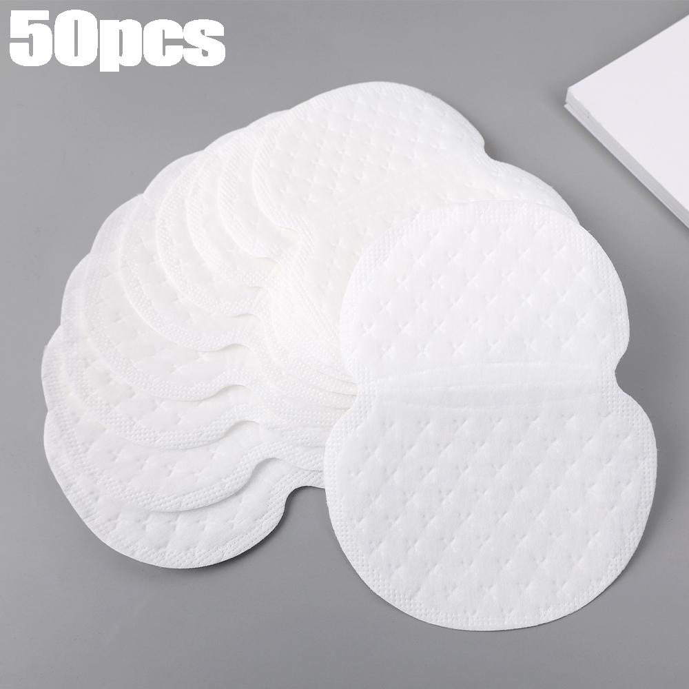 50pcs Underarm Pads Dress Clothing Perspiration Absorb Pads Invisible Armpit Care Sweat Absorbent Pads Deodorant for Women Men