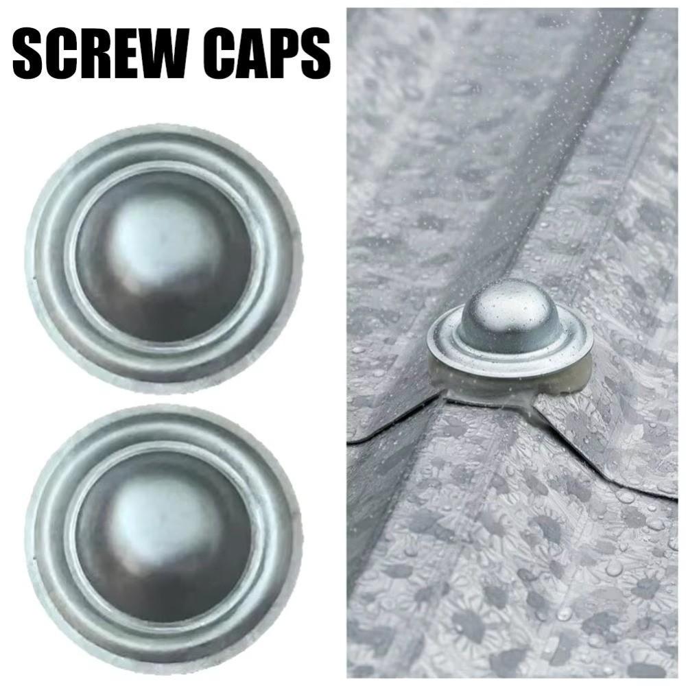 5/10/20Pcs Stainless Steel Roof Bolt Caps Directly Cover Spiral Cap Roofing Screw Caps  Outdoor