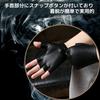 VIEAURA Fingerless PU Leather Gloves for Cosplay, Rock, Punk, and Drivers, Black