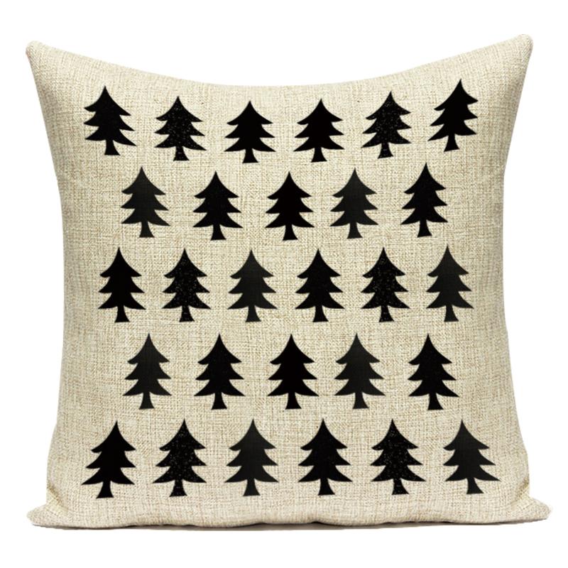 Nordic Geometry Cushion Cover Sofa Pillow Cases Bird Tree Print Pillow Cover For Bedroom Home Decor Car Office Decorative