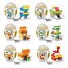 Self-Locking Street View Series/Fire Rescue Team Building Blocks Creative Egg