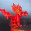 Multi-jointed Flying Dragon Figures Articulated Dragon Model Toy 3D Printed Dragon  Desk Decoration