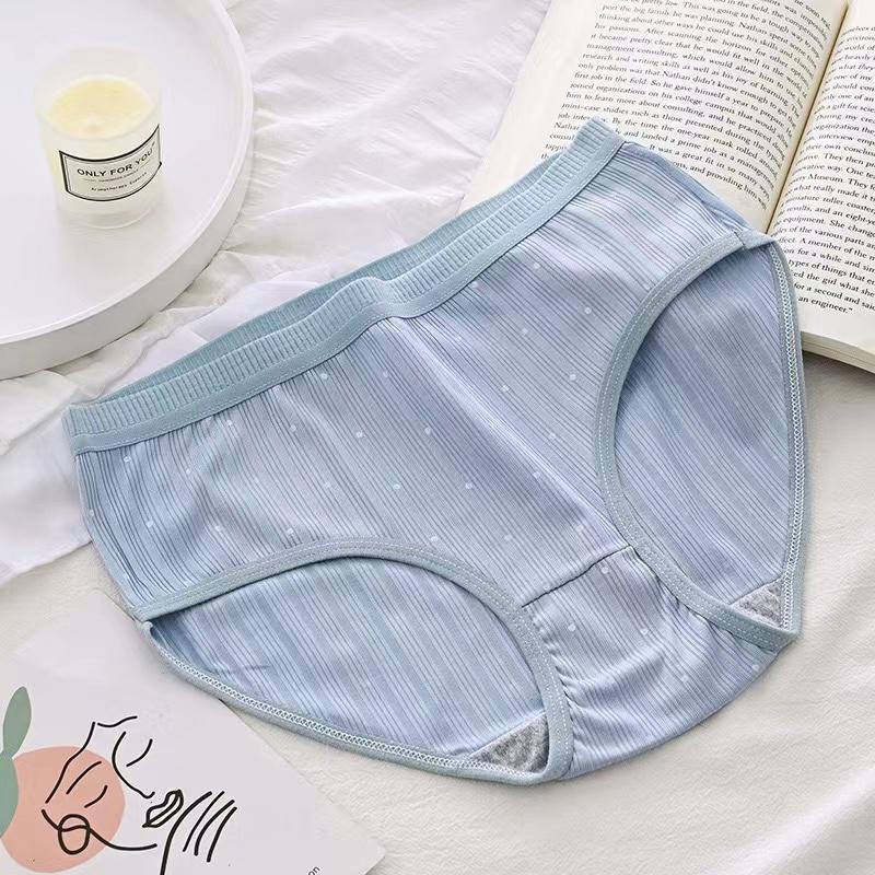 Women's Cotton Underwear Sexy Thread Panties Fashion Soft Comfort Girl's Briefs Mid Waist Seamless Underpants Female Lingerie
