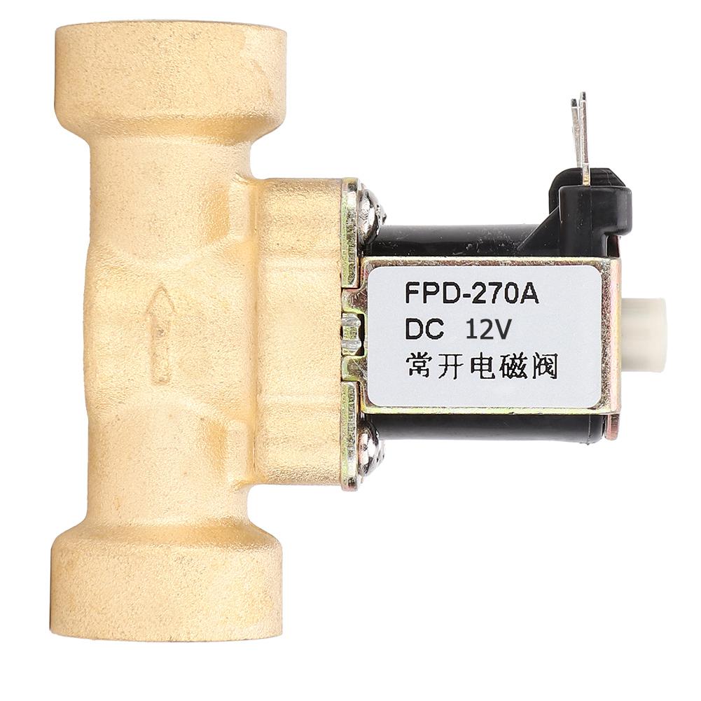 G1 2  Female Thread Normally Open Brass Solenoid Electromagnetic Valve (DC12V)