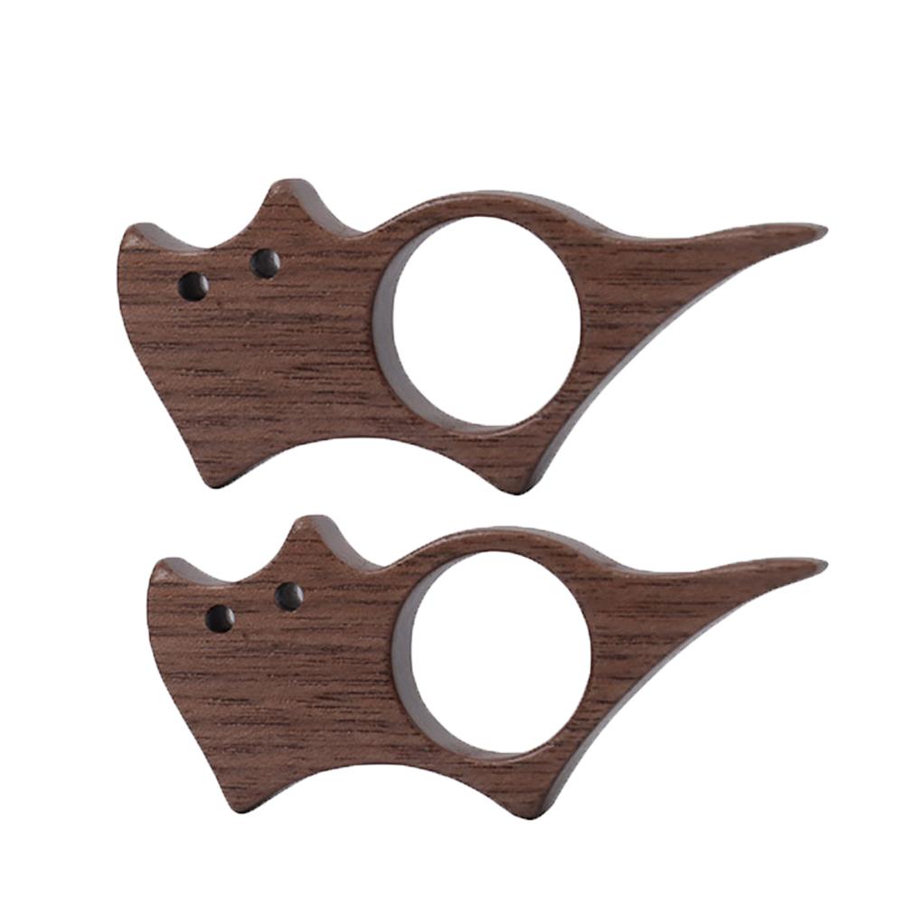 1-4pcs Wooden Pet Cat Reading Bookmark Office Book Enthusiasts Quickly Read Aid Tools One Hand Thumb Portable Study Book Clip