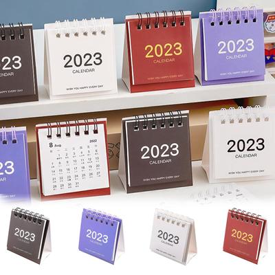 2023 Desk Calendar Desktop Standing Flip Monthly for School Home Office Schedule Planner