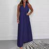 Spring/Summer 2024 Elegant Deep V-Neck Sleeveless Long Dress