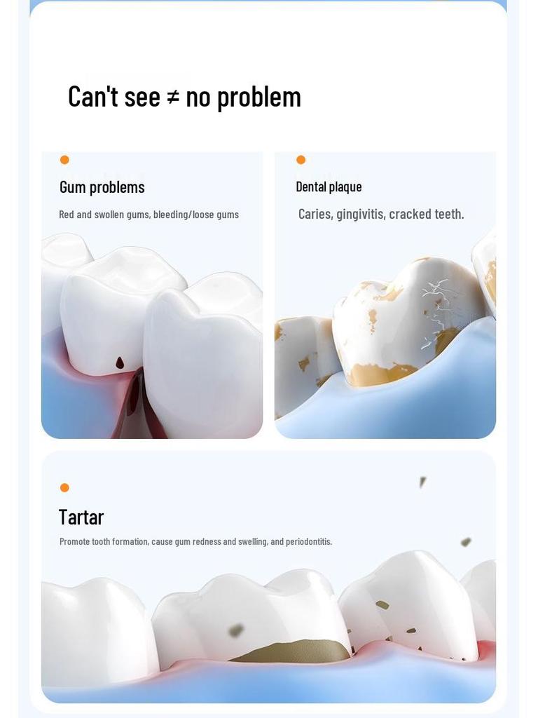 Portable Ultrasonic Electric Tooth Cleaner for Tartar and Plaque Removal, Teeth Whitening, & Dental Scaling