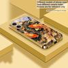 Lucky Orange Golden Koi For IPhone 17Pro Max 16 17 Pro oMax 15 Pro 14 13 Plus 12Mini 11ProMax XR 16E Air Golden Glass Phone Case