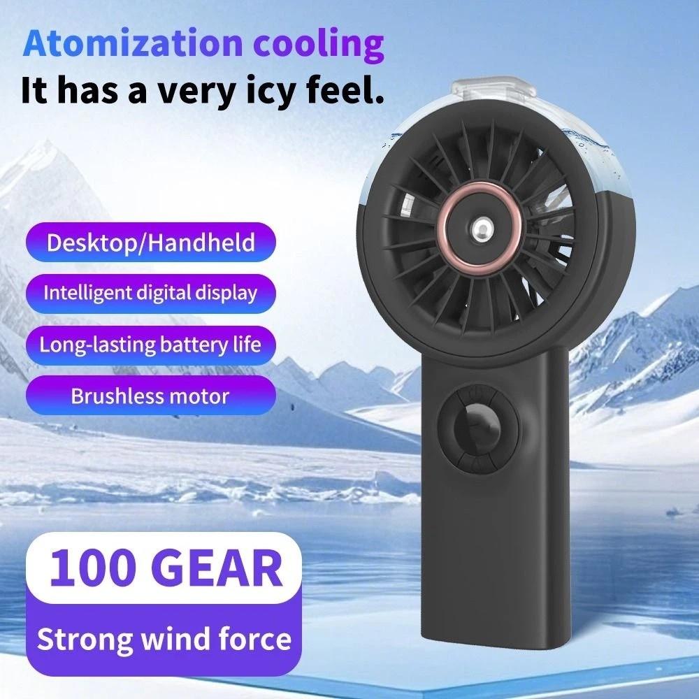 Water Cooling Handheld Misting Fan Portable Small Personal Cooling Fans Mini Cooling Fans  Travel