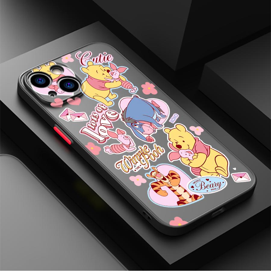 Winnie The Pooh Back Phone Cover Case for iPhone 17 Pro Max 17e 13 Mini 12 Air 7 8 SE 15 XS XR 16 Plus 14 11