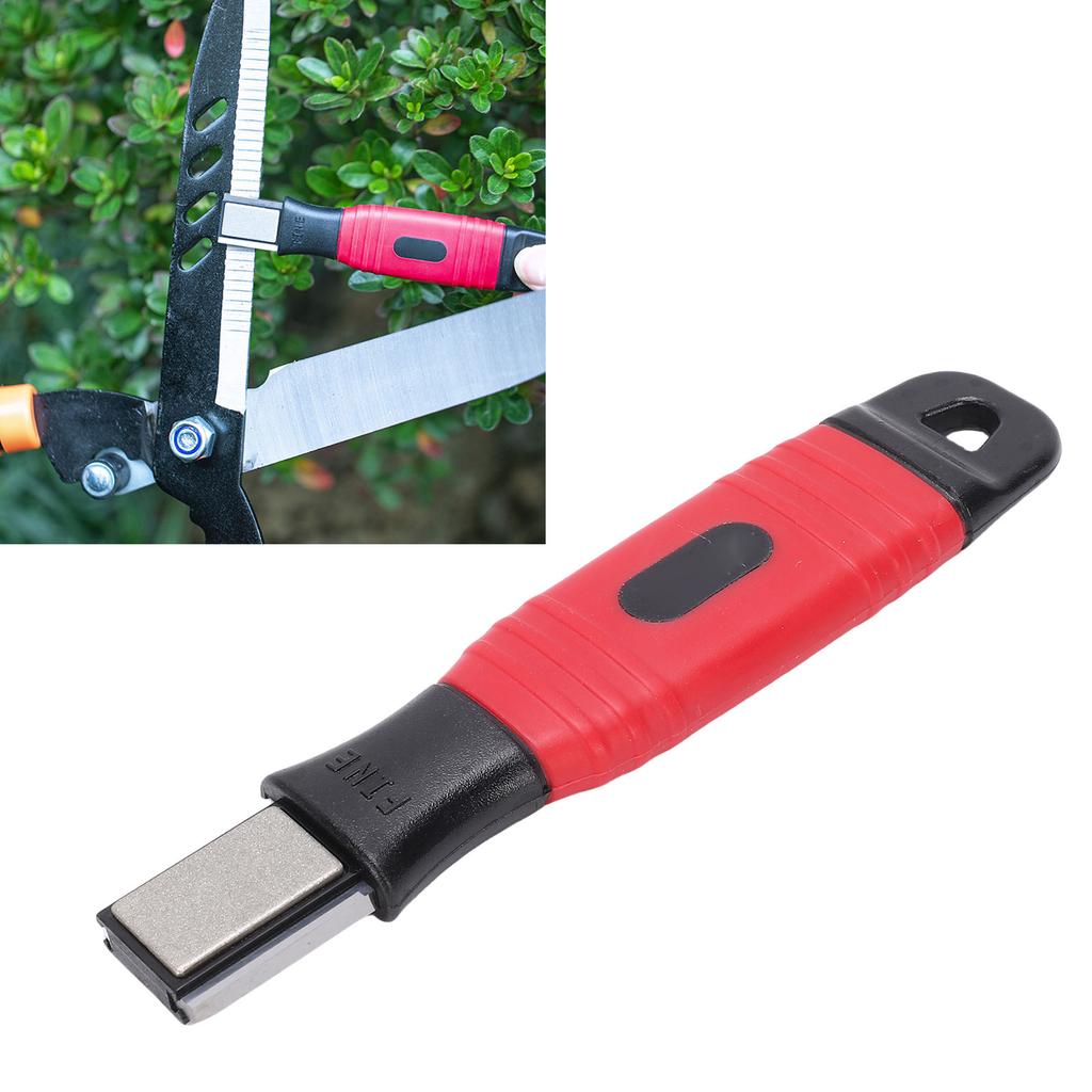 Sided Garden Double Tool Sharpener Portable Sharpening Stone File Blade Sharpener For Gardening Tool Maintenance