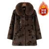 Winter Medium and Long Velvet Jacket Imitation Mink Velvet Old Lady Medium and Old Coat Padded Jacket Woman