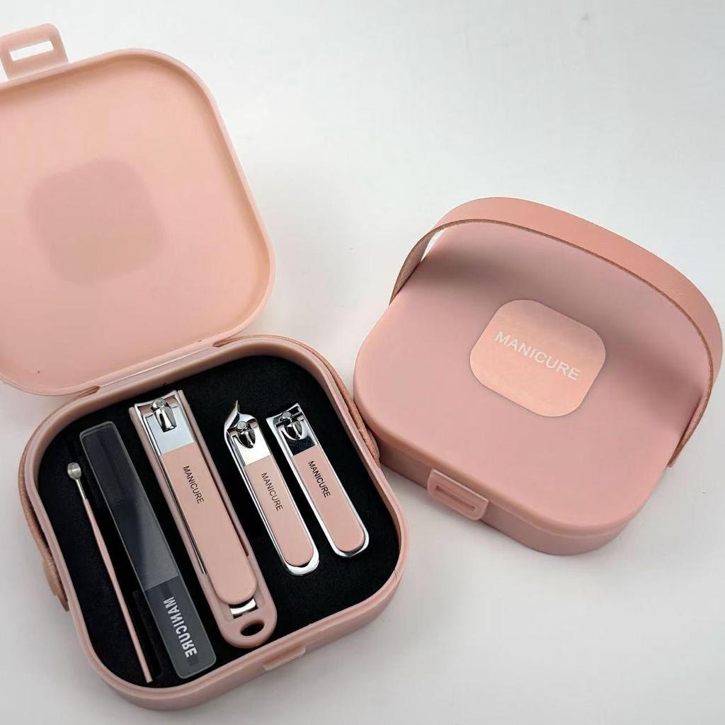 Handheld Nail Clipper Set: Anti-Splash Large Clippers & High-Grade Manicure Tools for Home Use