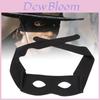 Zwarte Zorro Oogmasker Voor Halloween Kostuums Hoge Kwaliteit Stof Feest Accessoire