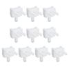 Ricambi per Comando a Bacchetta per Tenda Verticale Bianco Facile Installazione Aste di Comando per Uso Domestico e Ufficio 6/8/10 Pezzi