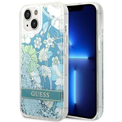 Guess Guhcp14Mlflsn Iphone 14 Plus / 15 Plus 6.7 Zielony/Green Hardcase Flower Liquid Glitter