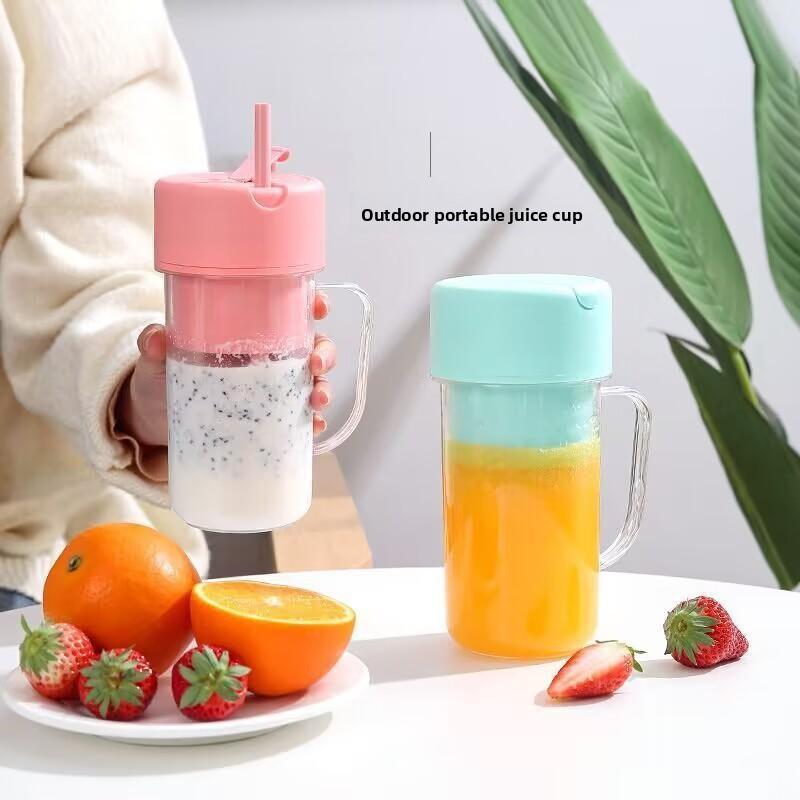 New Model Straw-infused Juice Cup, Household Juice Extractor, USB Charging, Portable Juice Machine, Outdoor Travel-friendly, Wireless