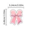 50PCS Pink Bow Stickers Cute Vintage Aesthetic Bowknot Sticker Vinyl Waterproof Girls Pink Decals for Water Bottle Laptop