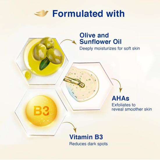 DOVE Body Love Pro Age Body Lotion for Mature Skin 48hrs Moisturisation|| Paraben Free|| With Vitamin B3 & Olive Oil| 400 Ml