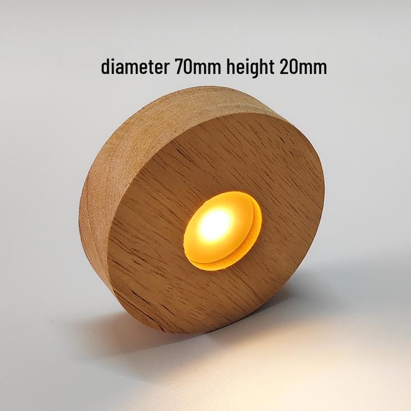 

USB Charging Solid Wood Crystal Ball Aromatherapy Lamp with Light-Up Base and Toggle Switch