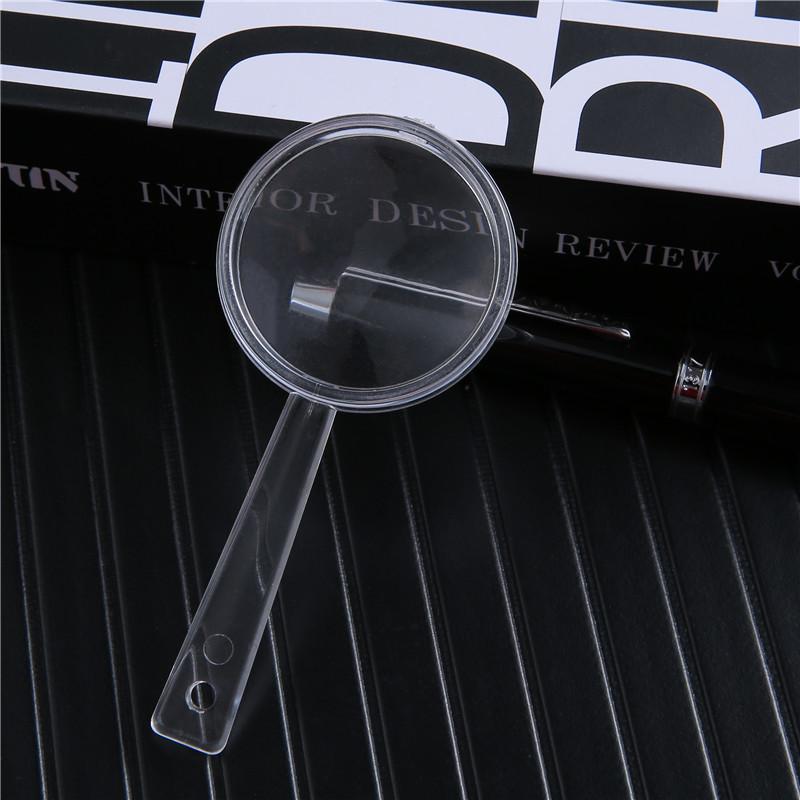 8~12pcs Magnifying Glass Handheld Transparent 9cm Children Observation Tools Home Outdoor Use Scientific Supplies Portable TMZ