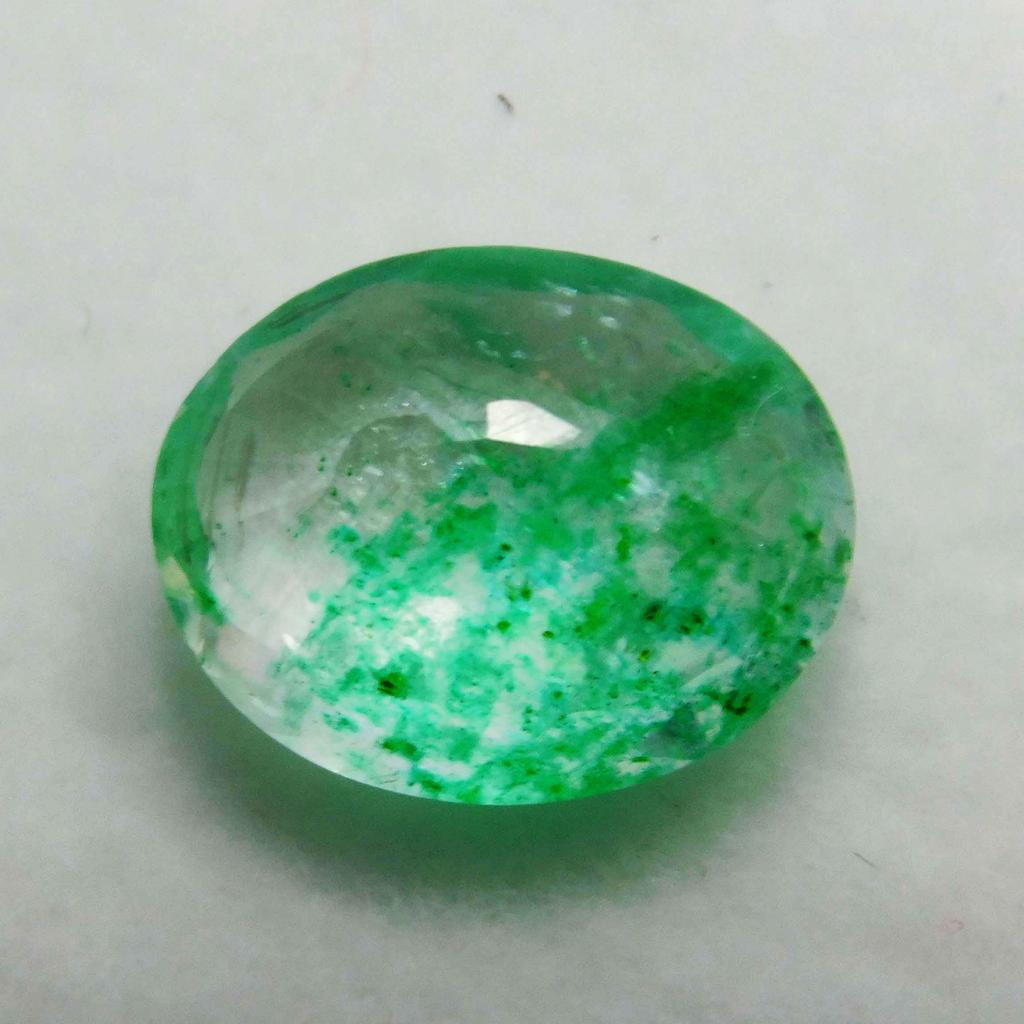 Untreated Green Colombian Emerald 7 Ct Natural Oval Cut Loose Gemstone
