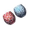 Takumibifu Dinner Luxe Kiriko Pair Egg-shaped Whiskey Glass Cup 6.9×8.9cm 350cc Diamond Pattern Red