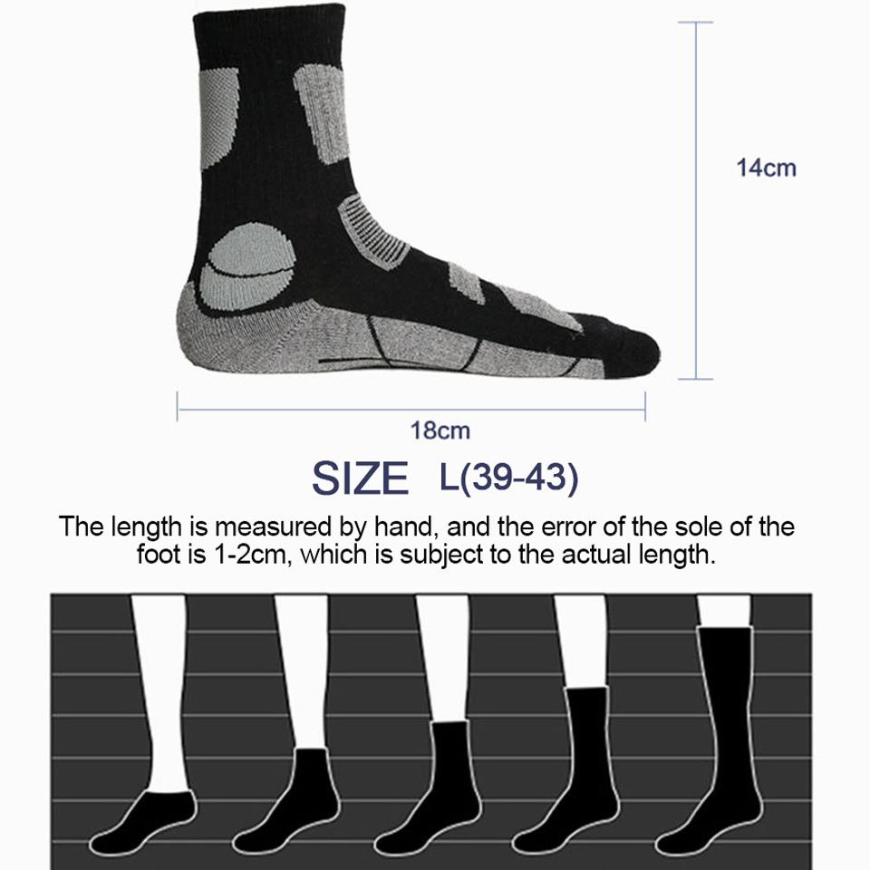 Loogdeel Merinoull Vandrings- och Löparsockor Mjuka Lätta Andningsbara Mellanhöga Cykelsockor för Herrar Damer