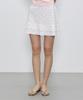 City Breeze Glass Motif Mini Skirt_White