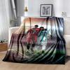 Messi & Ronaldo Flannel Blanket Soft All-Season Throw, Design for Camping, Car Travel, Hiking Sofa, Bed, Office Perfect Gift for Parties