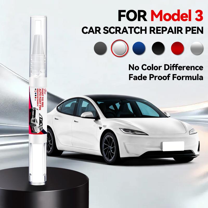 Specialized Automobiles For Tesla Model 3 Car Scratch Paint Pen Deep Scratch Repair Removal White Black Red Silver Blue Grey Scr