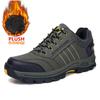 Men 'S Climbing Hiking Shoes Couples Winter Casual Sneakers With Fur Mens Outdoor Rubber Trekking Shoes Non -Slip Trainers Leather