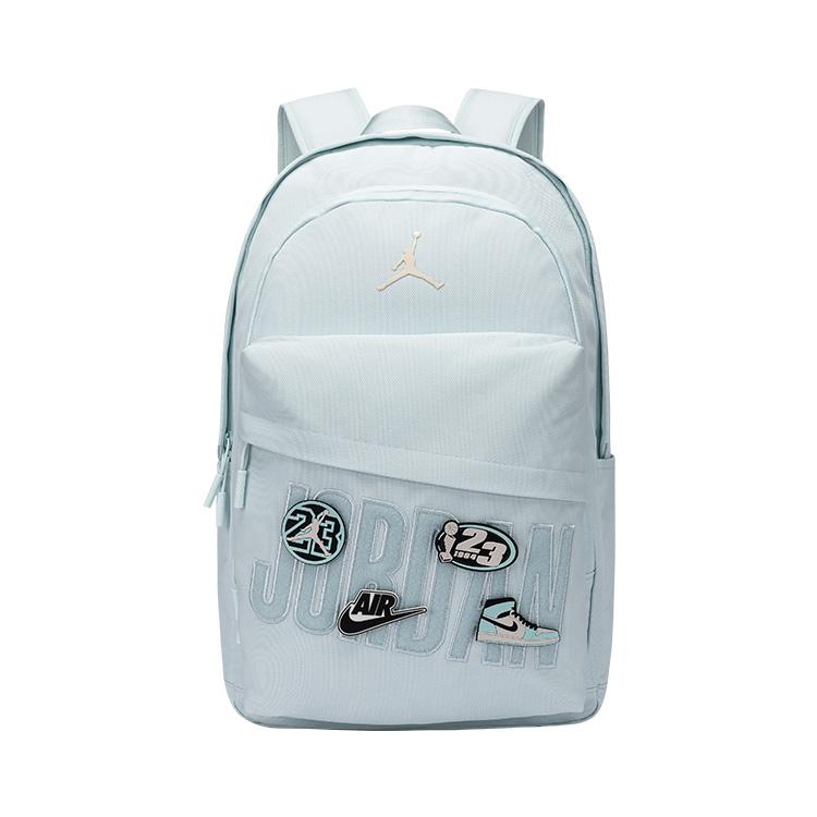 Jordan Velcro Badge Casual Series Fashion Leisure Polyester Backpack Large Unisex backpack Light-Green JD2533232GS-004 Light Green