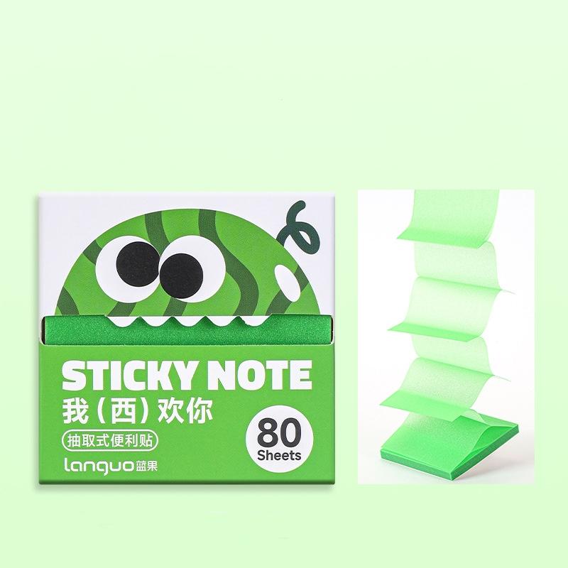 1/6pcs Fruit Sticky Notes 80 Sheets/Pad Self-Adhesive Cartoon Memo Pads Pastel Post Memo Notes Office Stationery