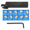 ZQ2020R 3 Lathe Grooving Turning Tool Holder   10pcs SP300 Carbide Inserts  Wrench