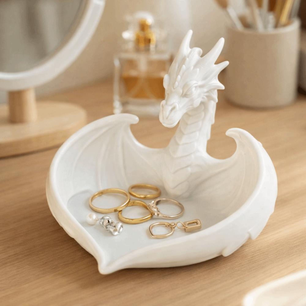 Creative Jewelry Storage Tray Dragon Shape Bracelets Organizer Desktop Ornaments