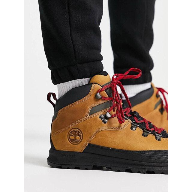 Timberland World Hiker Mid boots in wheat tan