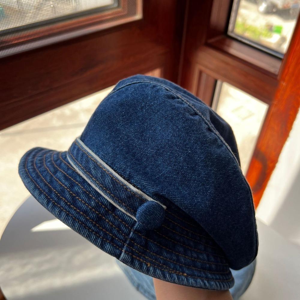 Show small facial features Fisherman hat Retro style Stack Cap New Bucket Hat