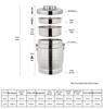 Stainless Steel Vacuum Insulated Lunch Box with Cutlery for Students and Office Workers