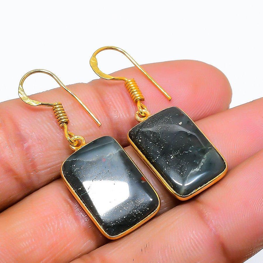 

Boulder Opal Gemstone 925 Solid Sterling Silver Jewelry Earring 1.42 GK-5774