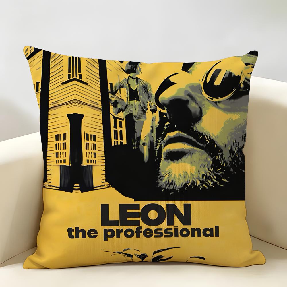 LLeon PPoster Classic Film Cushion Cover Natural Linen Organic Fabric DoubleSided Printing Room Sofa Decor Pillow Case