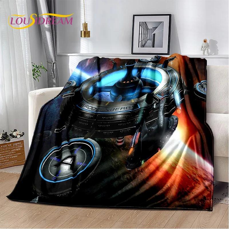 Spaceship  Spacecraft Universe UFO Blanket,Flannel Soft Throw Blanket for Home Bedroom Bed Sofa Picnic Office Hiking Kids Cover