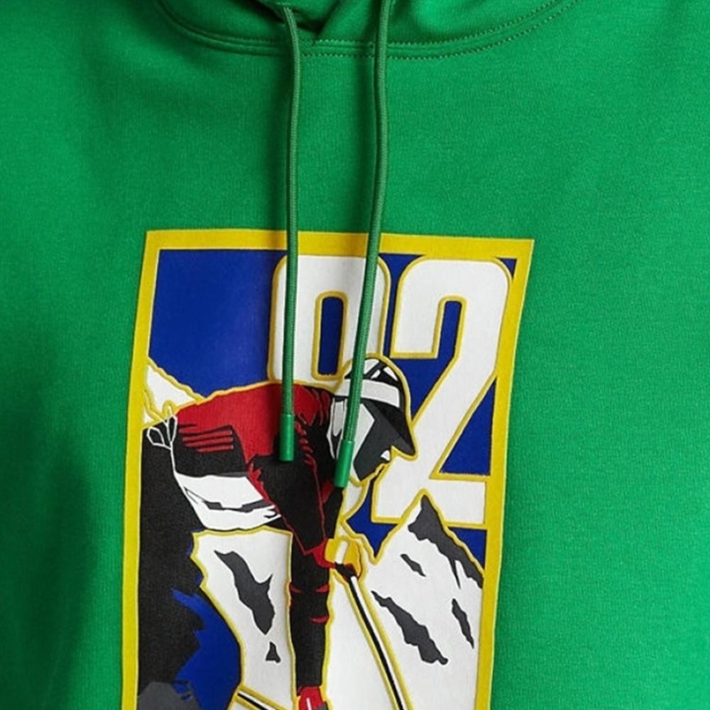 Polo Ralph Lauren FW22 Fleece Hooded Sweatshirt Men sweatshirts Green MNPOKNI16822466-300