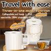 Portable 800ML Electric Kettle 2-in-1 304 Stainless Steel Mini Kettle Foldable Household Kettle